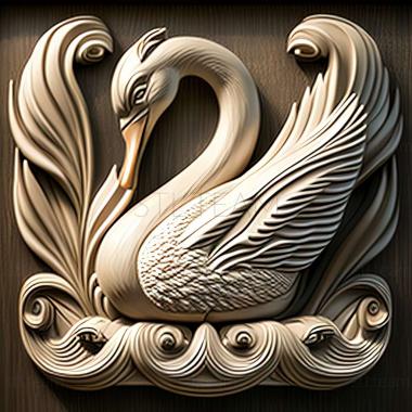 3D model swan (STL)